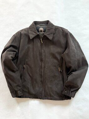 "Waterproof" brand sueded Bomber Jacket